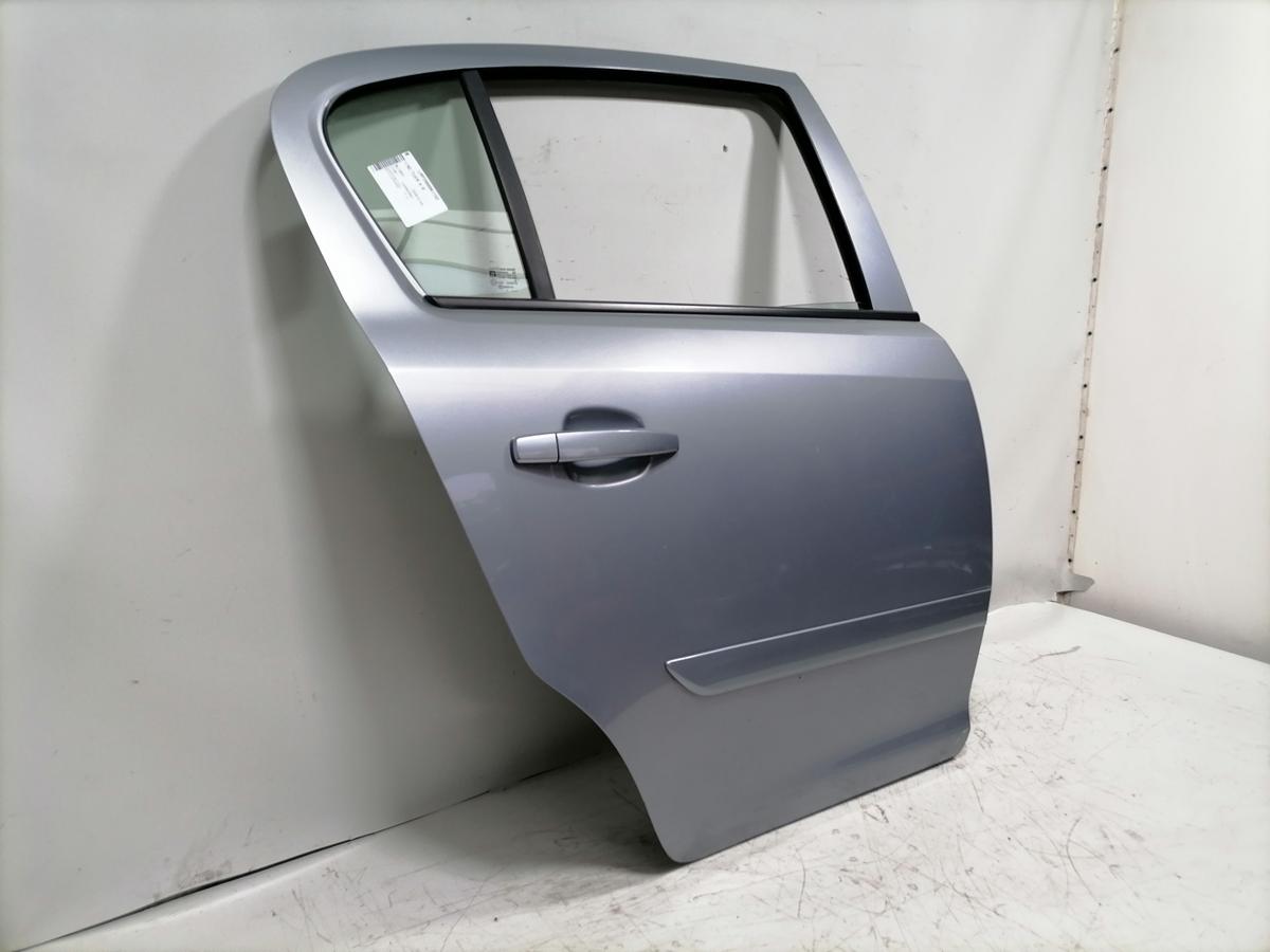 Opel Corsa D original T&uuml;r hinten rechts Z163 Lichtsilber Rohbau Bj.2007